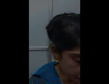 Indian MILF fingered by colleague in office in restroom